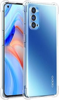 Coque mobile oppo reno 4 pro 5g coque transparente avec protection de caméra