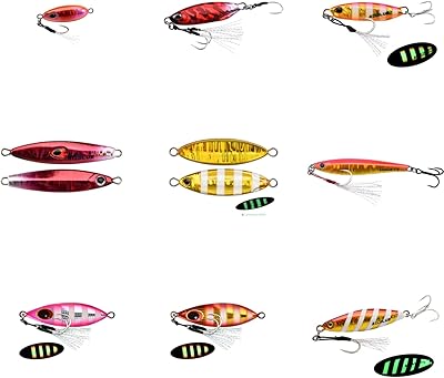 Pack de gabarits de pêche hammour en métal (11 pièces), 15g-40g