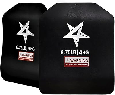 Yes4all plaques de gilet de poids tactique 5,75/8,75lb paires - plaques de support