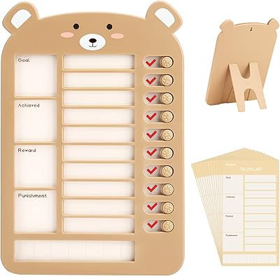 Calendrier de tâches multi-enfants tableau de liste pour la planification hebdomadaire quotidienne suivi