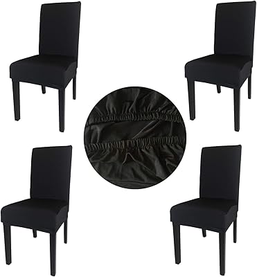 Housses de chaise de salle à manger en élasthanne élastique lavable gold fortune