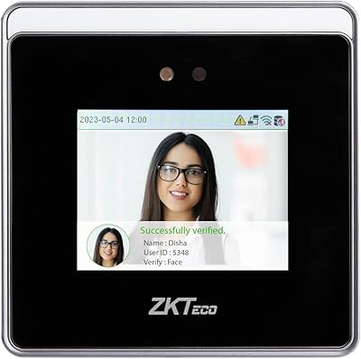 Appareil de reconnaissance faciale biométrique zk tico avec wi-fi et écran tactile