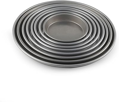 Plaque à pizza en aluminium fag taille 5 pouces argent