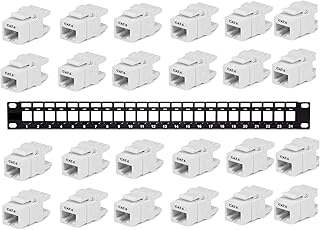 Panneau de brassage keystone vide à 24 ports 1u, cat5, cat5e, cat6, cat6a
