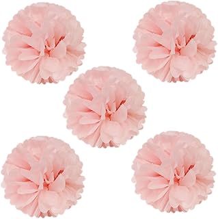Wrapablesensemble de 5 pompons en tissu pour décorations de mariage, d'anniversaire, de baby