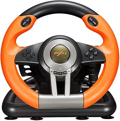 Volant pc pxn v3iii 180 degrés universel usb pour jeu de course