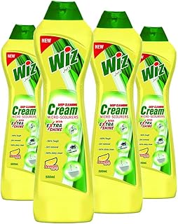 Crème nettoyante wizz citron, 500 ml (pack de 4)