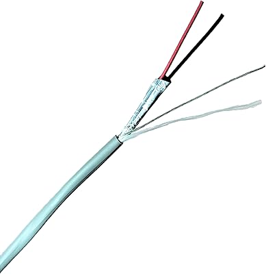 Fil nu belden 5500fe - 2 conducteurs 22 awg, câble blindé, 305 mètres
