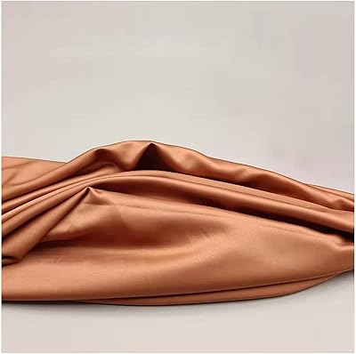Tissu satin de soie mat haute densité 150 cm de large vendu au