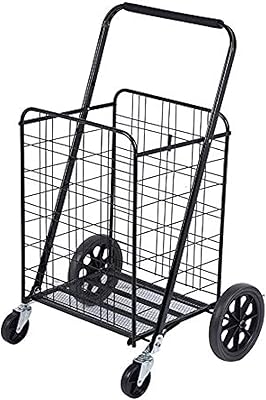 Chariot d'épicerie pliable de style kingking e4q (noir, charge maximale 80 kg). Optimisez votre budget avec Diaytar Sénégal