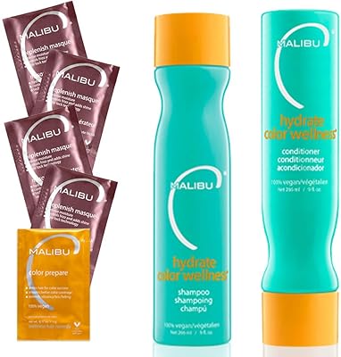 Malibu c hydrate color wellness hair ensemble de shampoing et après-shampooing pour le traitement