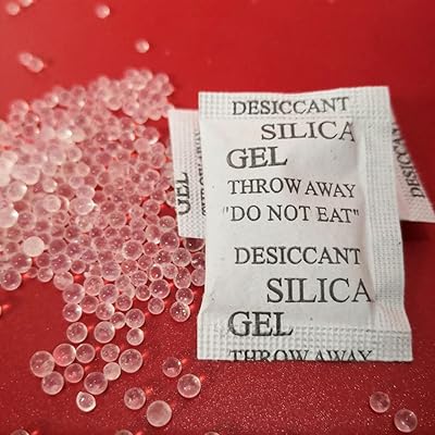 100 pièces de déshumidificateur humide en gel de silice pur non toxique