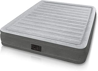 Intex comfort plush, matelas pneumatique confortable à pompe électronique de hauteur moyenne