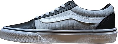 Vans baskets u authentic bleu/marshmallow unisexes, noir et blanc, 44 eu