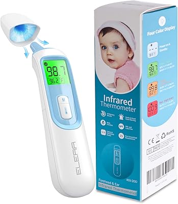 Thermomètre auriculaire pour bébé, thermomètre infrarouge ilira avec mode de commutation automatique