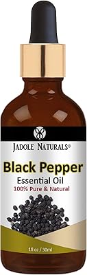Huile de poivre noir 100 % pure naturelle jadole naturals, 30 ml