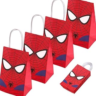 24 pièces bonbons cadeaux spider-man sacs de fête pour enfants garçons