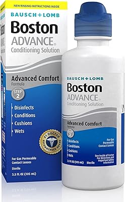 Solution hydratante avancée bausch + lomb boston - 3,5 oz, paquet de 6