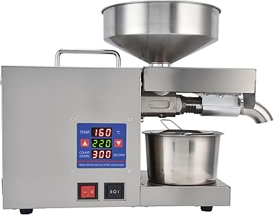 Presse à huile 750w, 50-250 °c, presse chaude et froide réglable, automatique, qualité