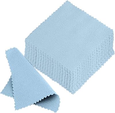 50pcs chiffon de nettoyage pour bijoux polissage double face pour bijoux en platine