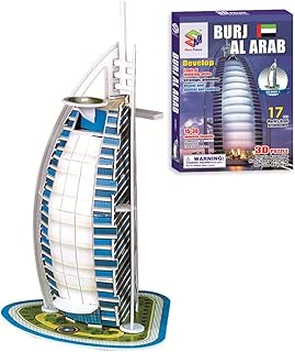 Puzzle 3d du burj al arab de dubaï, un jeu de construction