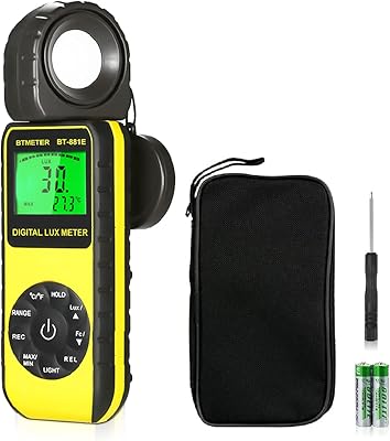 Bimètre numérique bt-881e, mesure de la lumière 0,01 ~ 300 000 lux