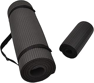 Tapis de yoga d'exercice polyvalent d'épaisseur 127" genouillère anti-déchirure ultra-densité avec sangle