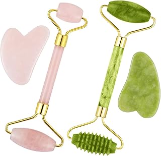 Rouleau de jade de couleurs mélangées, rouleau de jade 4 pièces pour le nettoyage