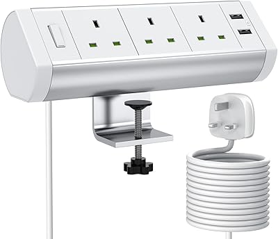 Prise de courant de bureau avec usb, prise hilink à 3 voies