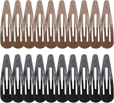 20 grandes pinces à cheveux en métal de 2,7 pouces, pinces à cheveux