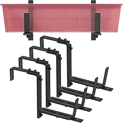 Paquet de 4 supports de jardinière paradmas, support de jardinière réglable pour jardinière