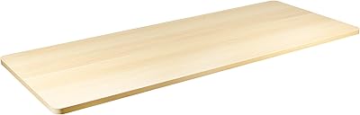 Plateau de table monobloc en bois clair vivo, 60 x 24 pouces, taille