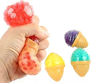 Jouet anti-stress, faux jouet de crème glacée avec des fraises, des bananes