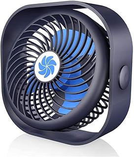 Ventilateur de bureau usb portable, mini ventilateur de refroidissement de bureau, vent fort pour la maison, le bureau, le dortoir, les voyages (bleu). Diaytar : La révolution discount est en marche