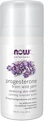 Crème à la progestérone naturelle now solutions, crème équilibrante pour la peau à