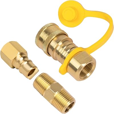 Raccords à connexion rapide pour gaz naturel, 3/8 pouces, jeu de douilles