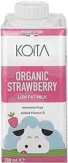 Lait de fraise bio koita (200 ml) - lait italien haut de gamme