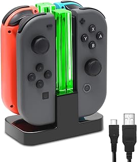 Station de chargement joy-con/oled compatible nintendo switch avec indicateur led de lampe, base de support de chargeur compatible joy-con, pour chargeur switch avec mini poignée. Diaytar : La révolution discount est en marche
