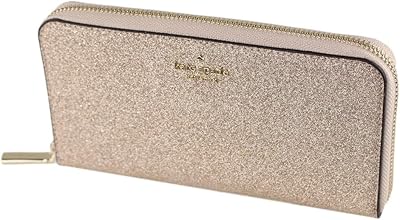 Kate spade chimmy glitter grand portefeuille en or rose, or rose, grand portefeuille