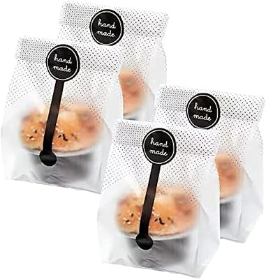 100 sacs d'emballage de biscuits. sacs en plastique transparents pour gâteaux, chocolats, bonbons, collations, bons pour la pâtisserie (étiquettes incluses). Diaytar Sénégal : Votre guichet unique pour tous vos achats