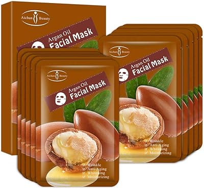 Masque facial à l'huile de papaye itchen beauty avec extrait d'huile d'argan, anti-acné