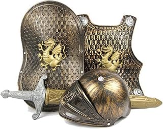 4 pièces ensemble de costumes de soldat chevaliers gladiateurs armure médiévale jouet bouclier + bouclier + épée casque de guerrier jeu imaginatif vêtements d'halloween accessoires cadeau en laiton. Diaytar Sénégal : Innovation, diversité et accessibilité
