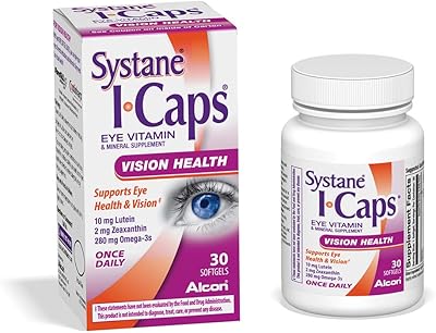 Supplément de vitamines et de minéraux systane caps-i, formule santé visuelle, 30 gélules