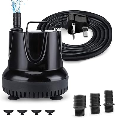 Pompe submersible senelux, 1500l/h 40w avec débit réglable, pompe de fontaine d'aquarium, pompe