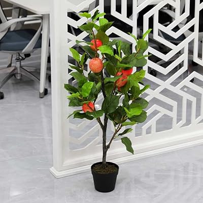 Yatai plante fruitière artificielle d'environ 1 mètre arbre artificiel d'extérieur avec pot