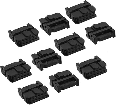 Sourcingmap 10 pièces positions femelle idc prise connecteurs de câble plat