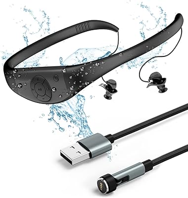 Lecteur mp3 étanche pour la natation tayogo ipx8 8 go chargement