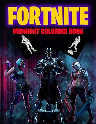 Livre de coloriage midnight fórt-nịte : de fabuleuses pages à colorier sur fond