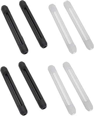 4 paires de branches de lunettes en silicone souple pour maintenir les lunettes
