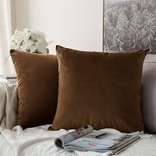 Housse de coussin réversible en velours lavable coty 18 x